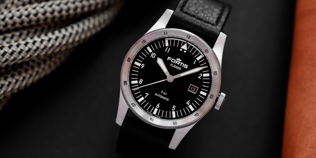 フリーガーF-41 オートマティック ブラック | スイス製腕時計 